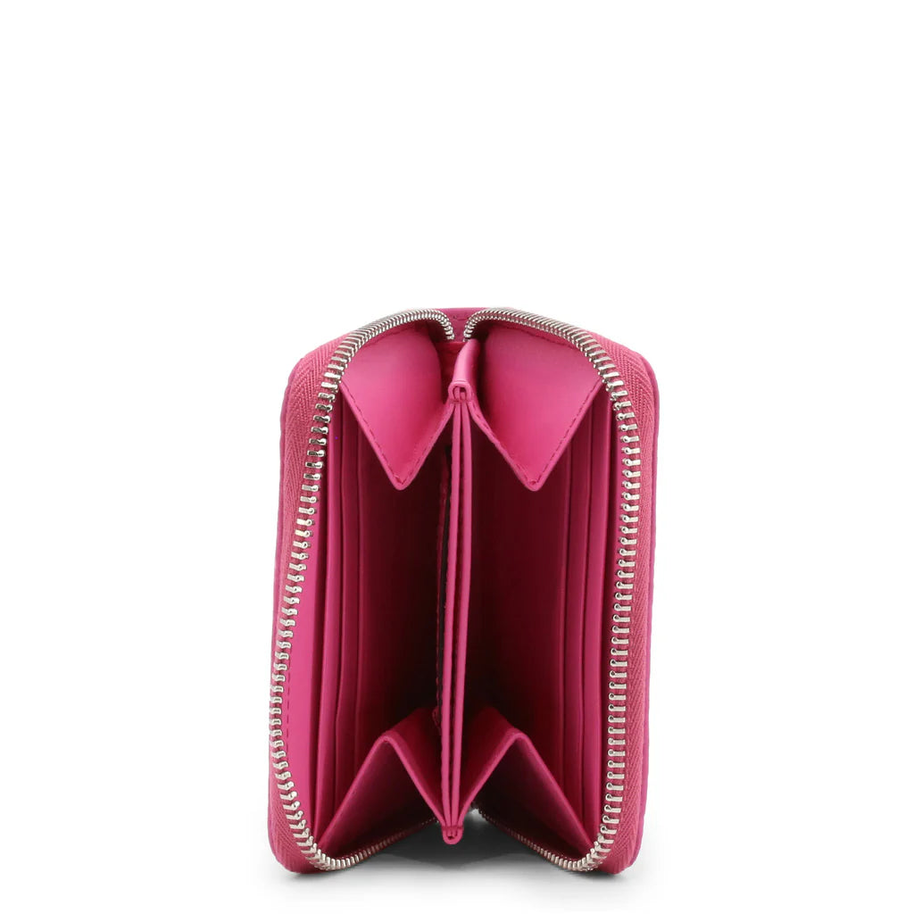 Karl Lagerfeld Signature Soft Small Zip Fuchsia Women's Wallet