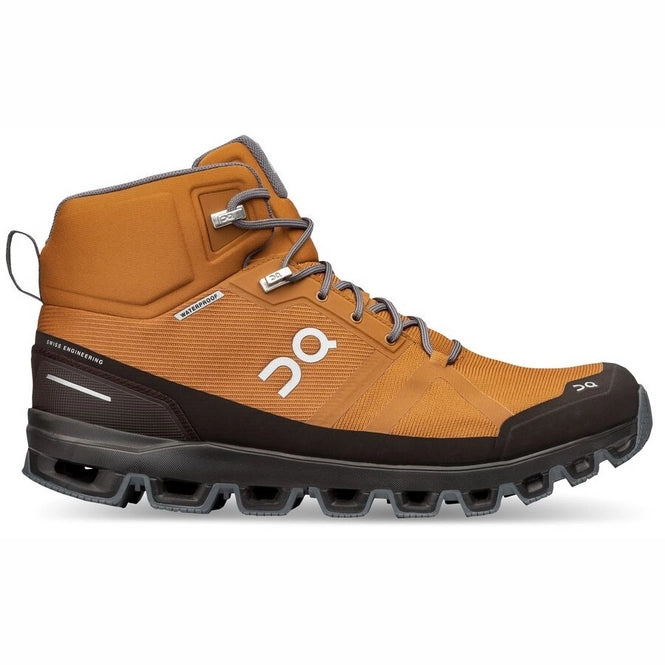 On Running Cloudrock Waterproof Pecan/Brown Hiking Boots
