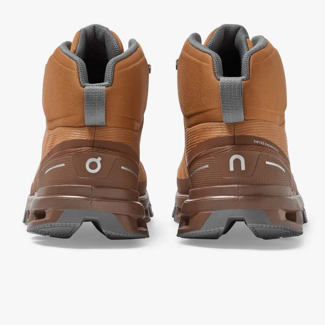 On Cloudrock Waterproof Pecan/Rock Running Shoes