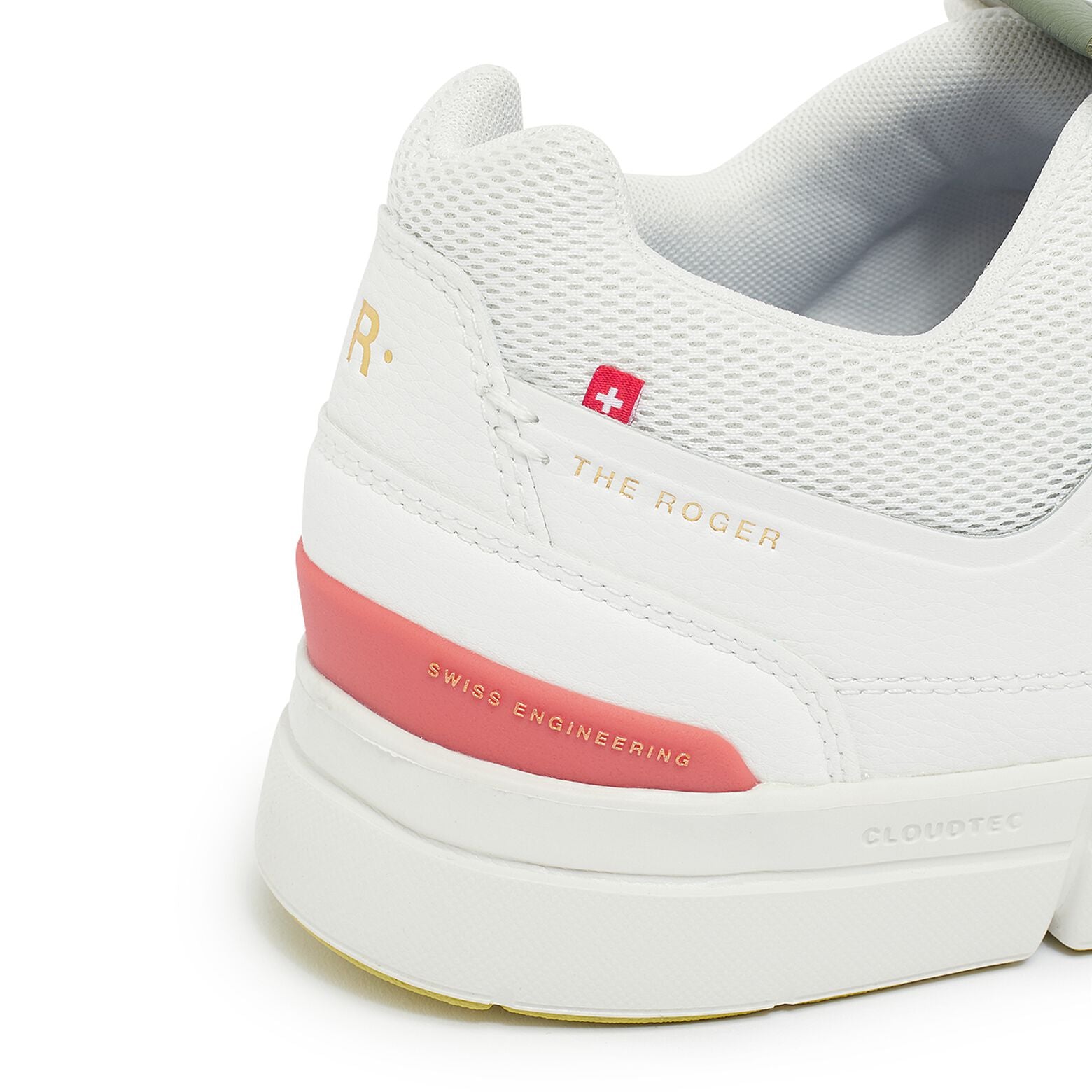 On Running The Roger Centre Court White/Coral Sneakers