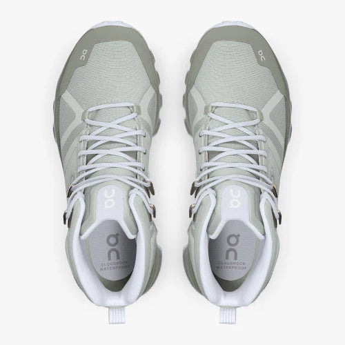 On Cloudrock Waterproof Mineral/Kelp Running Shoes