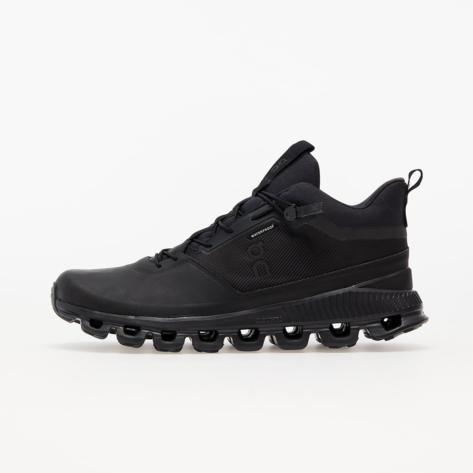 On Cloud Hi Waterproof All Black Running Shoes