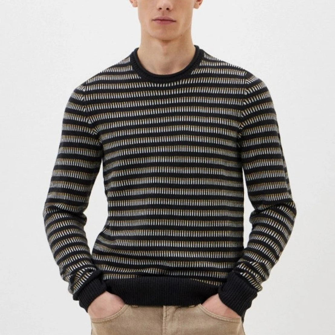 Blend Black/Beige Sweater
