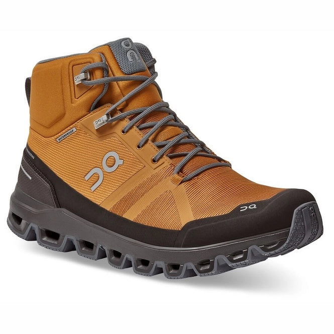 On Running Cloudrock Waterproof Pecan/Brown Hiking Boots
