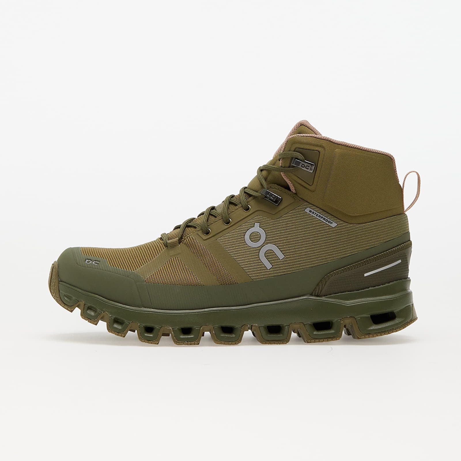 On Cloudrock Waterproof Olive/Reed Running Shoes