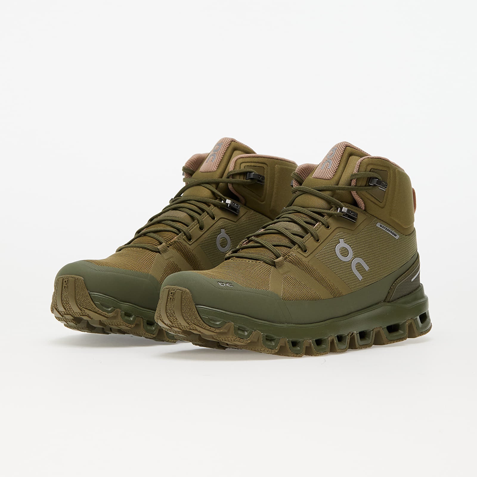 On Cloudrock Waterproof Olive/Reed Running Shoes