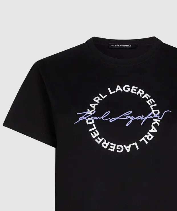 KARL LAGERFELD CIRCLE LOGO TEE