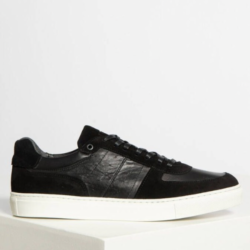 MISHUMO MEN SNEAKER, SUEDE BLACK