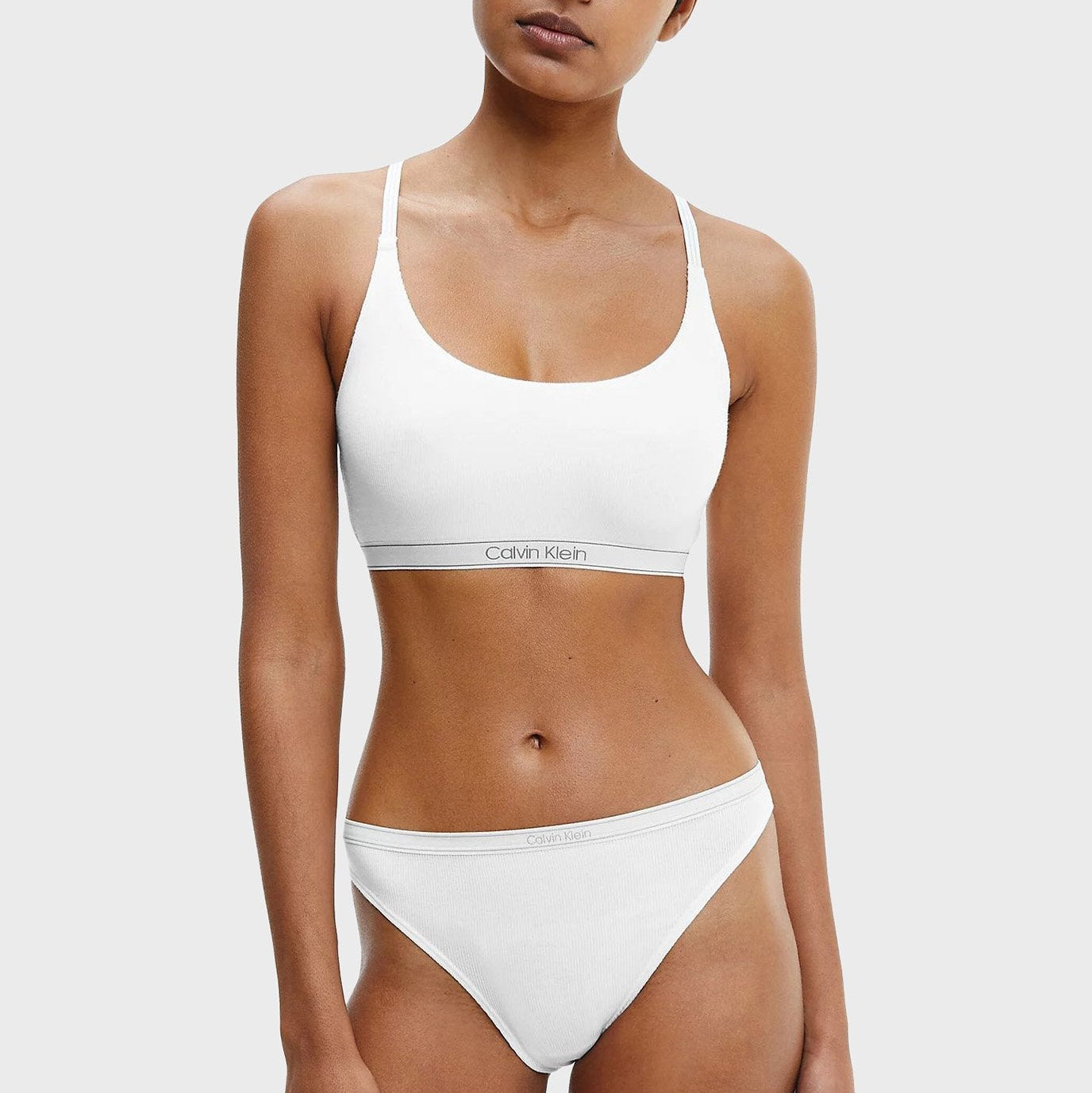 Calvin Klein White Cheeky Bikini Panty