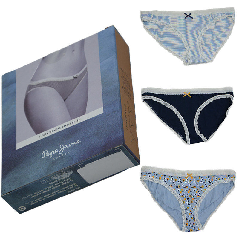 Pepe Jeans 3 Pack Women's Bikini Panty