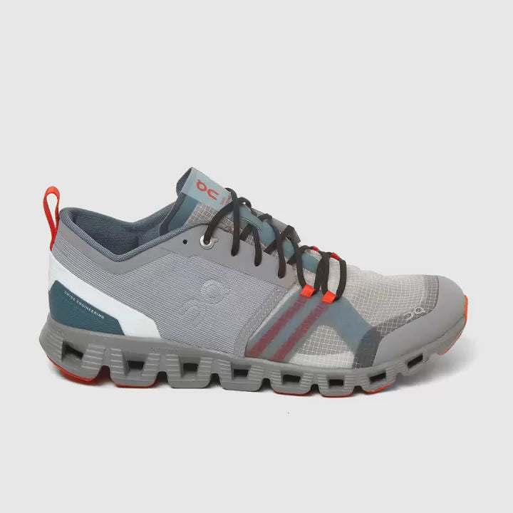 On Cloud X Shift Alloy/Red Running Shoes