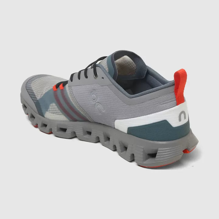 On Cloud X Shift Alloy/Red Running Shoes