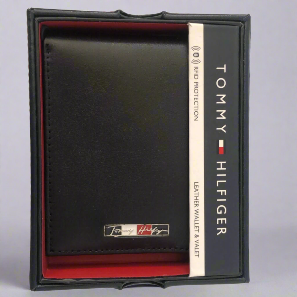 Tommy Hilfiger Black Leather Wallet