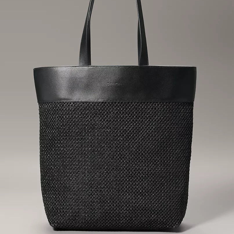 Calvin Klein Summer Raffia Tote Bag