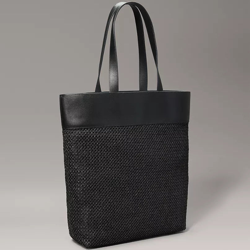 Calvin Klein Summer Raffia Tote Bag