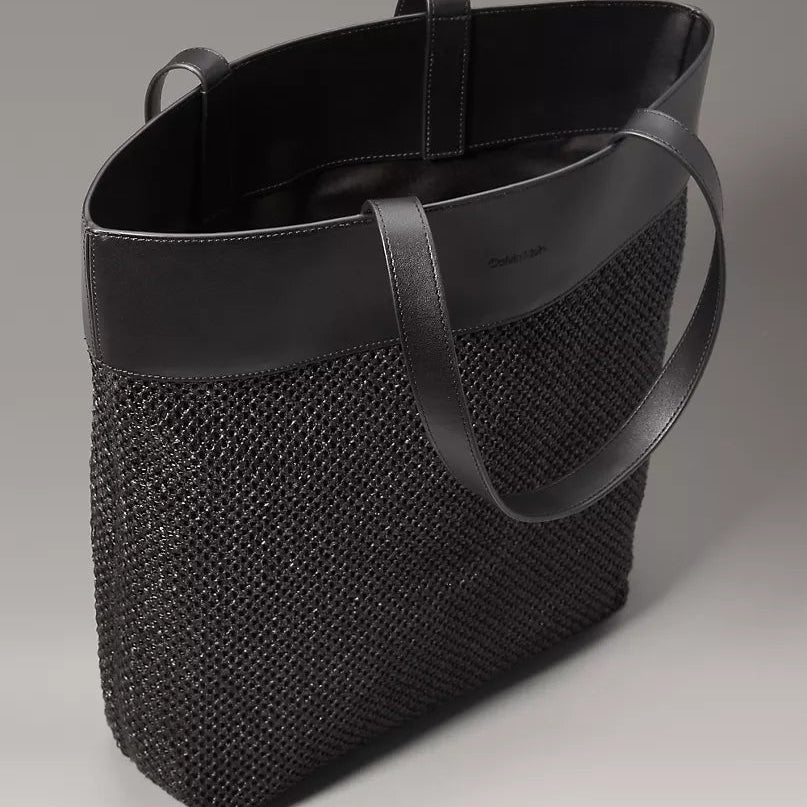 Calvin Klein Summer Raffia Tote Bag
