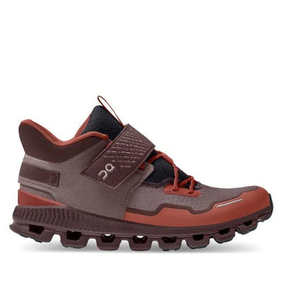 On Cloud Grape/Ox Hi Edge Defy Hiking Shoes