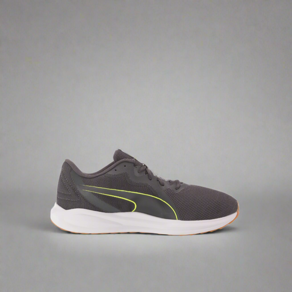 Puma Grey/Yellow Running Shoes