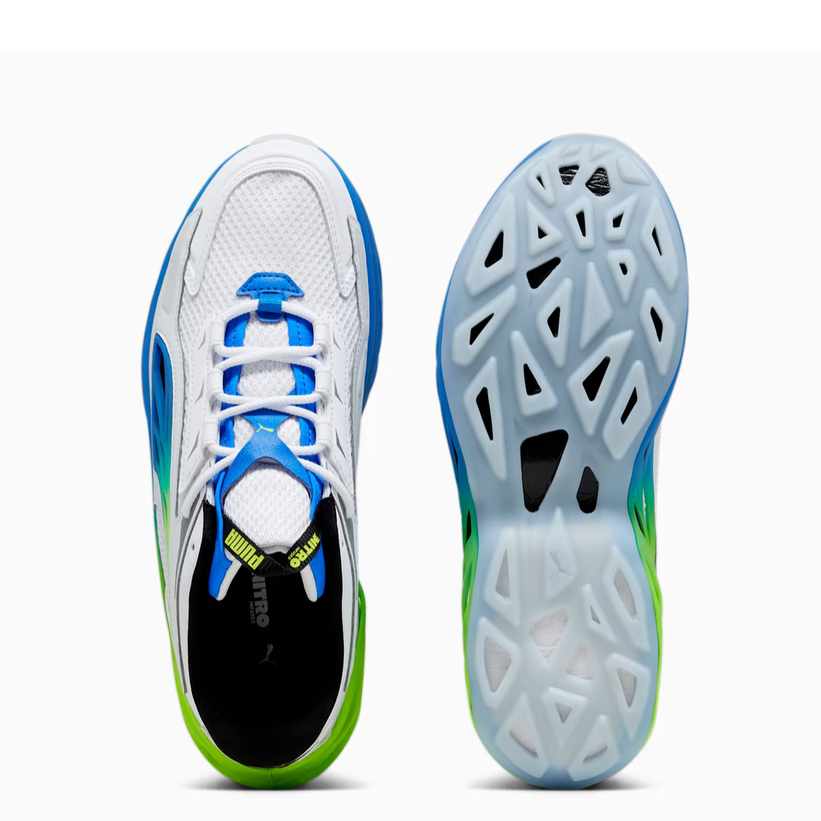 Puma Blue/Green Running Shoes