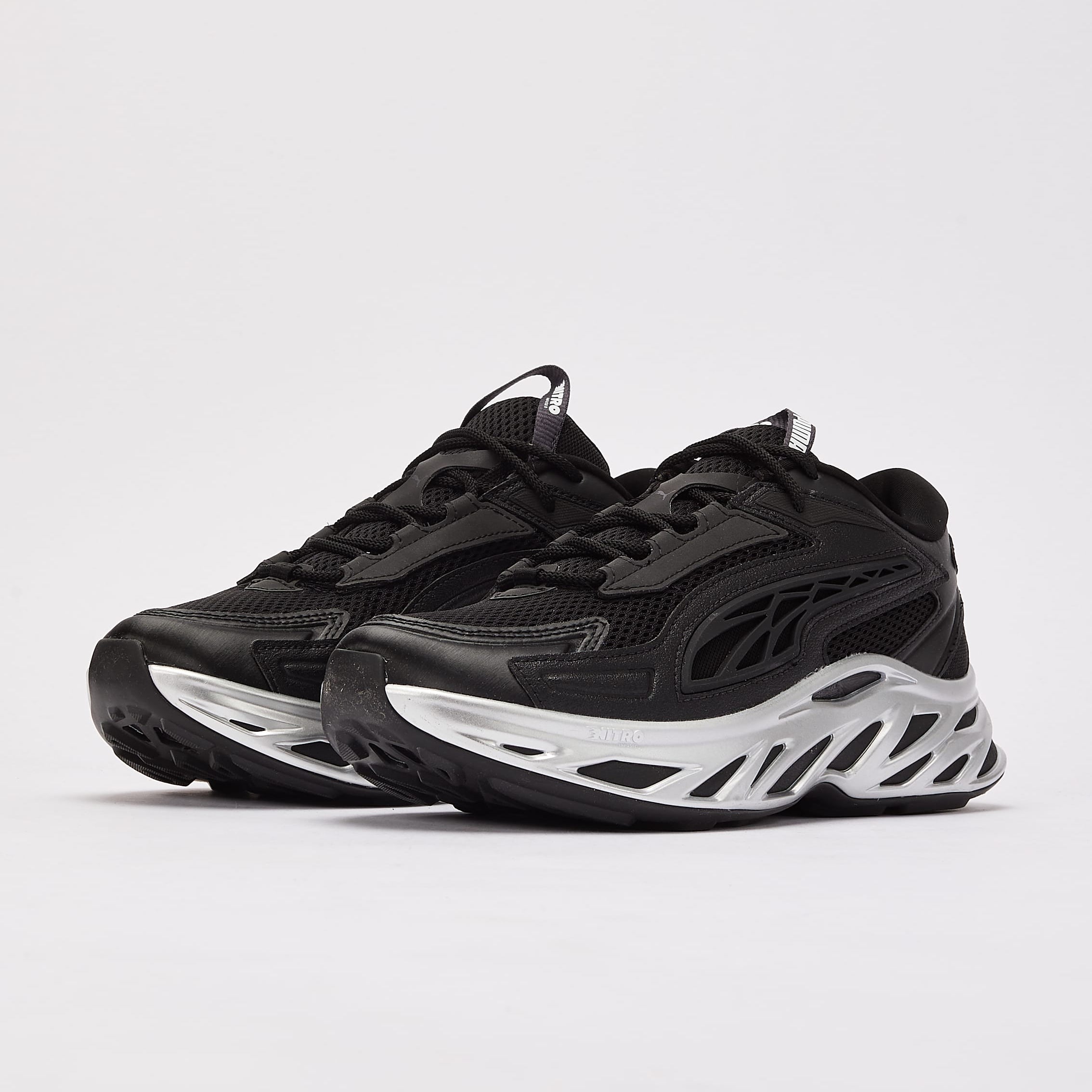 Puma Black/White Running Shoes