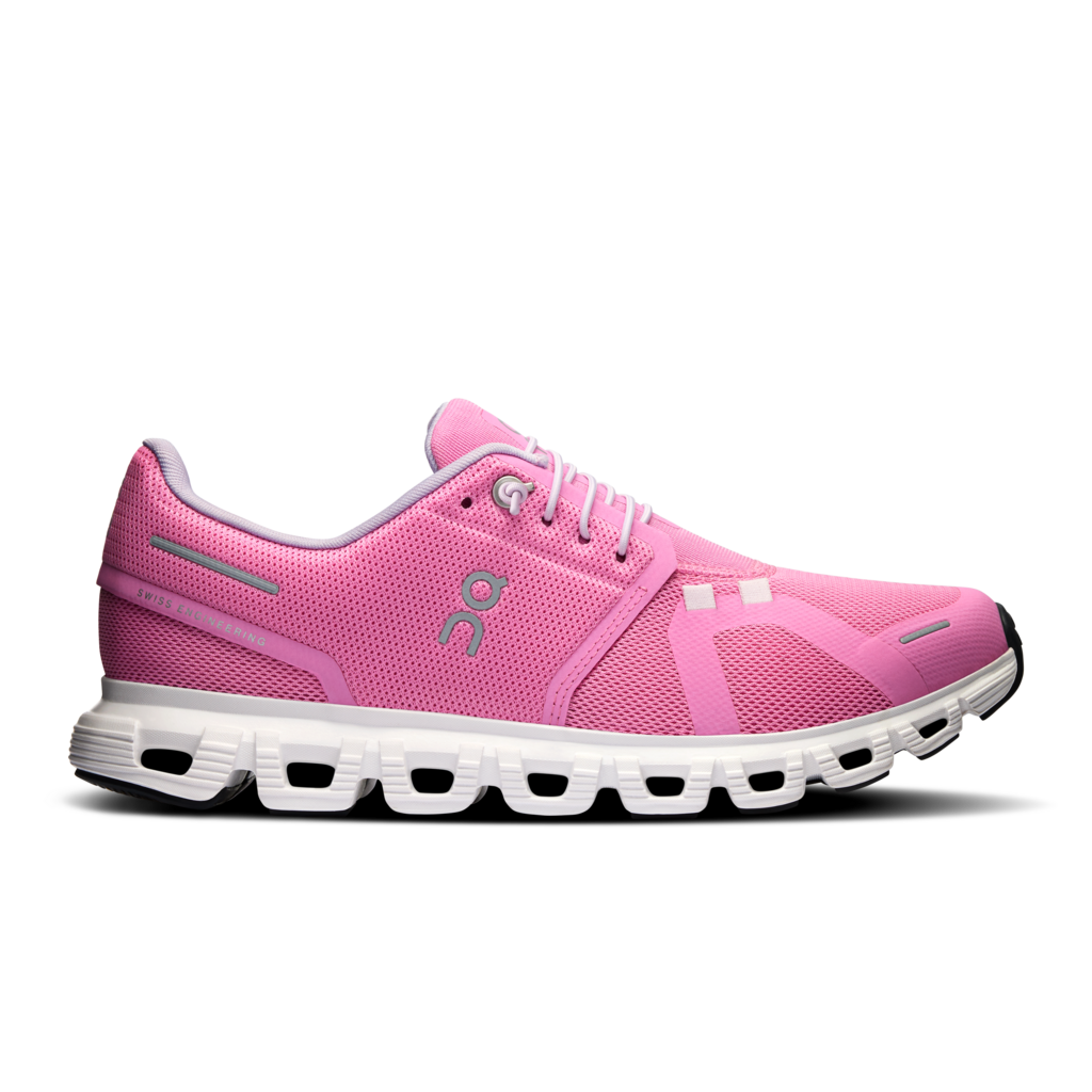 On Cloud Pink/White Cloud 6 Running Shoes