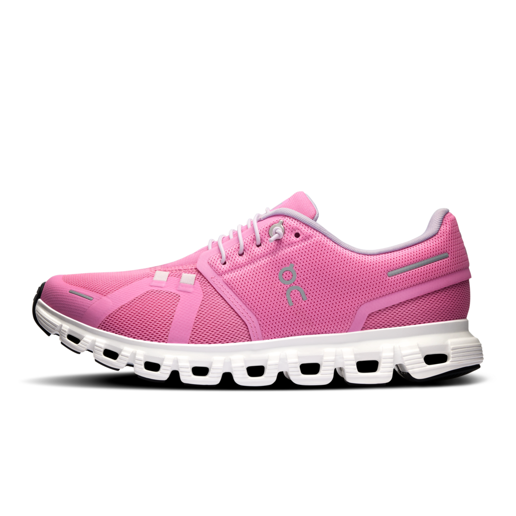 On Cloud Pink/White Cloud 6 Running Shoes
