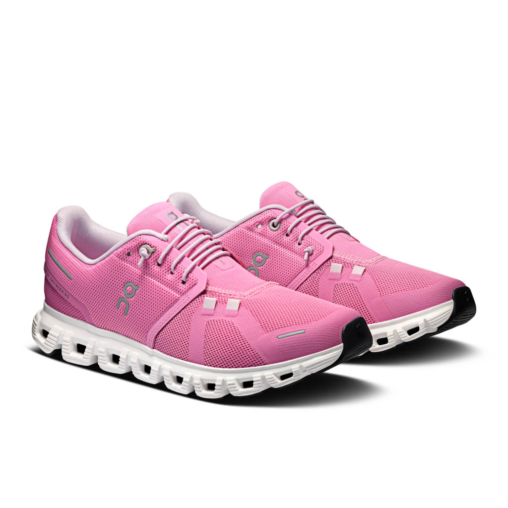 On Cloud Pink/White Cloud 6 Running Shoes
