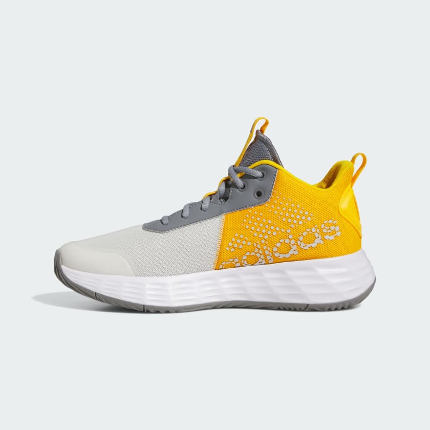 Adidas Grey/Yellow Basketball Shoes