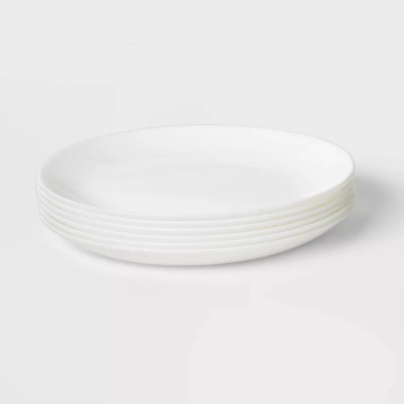 Made By Design 6-Piece Glass Salad Plate Set