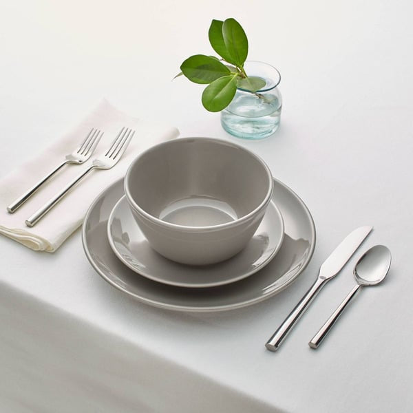 Project 62 12-Piece Grey Dinnerware Set