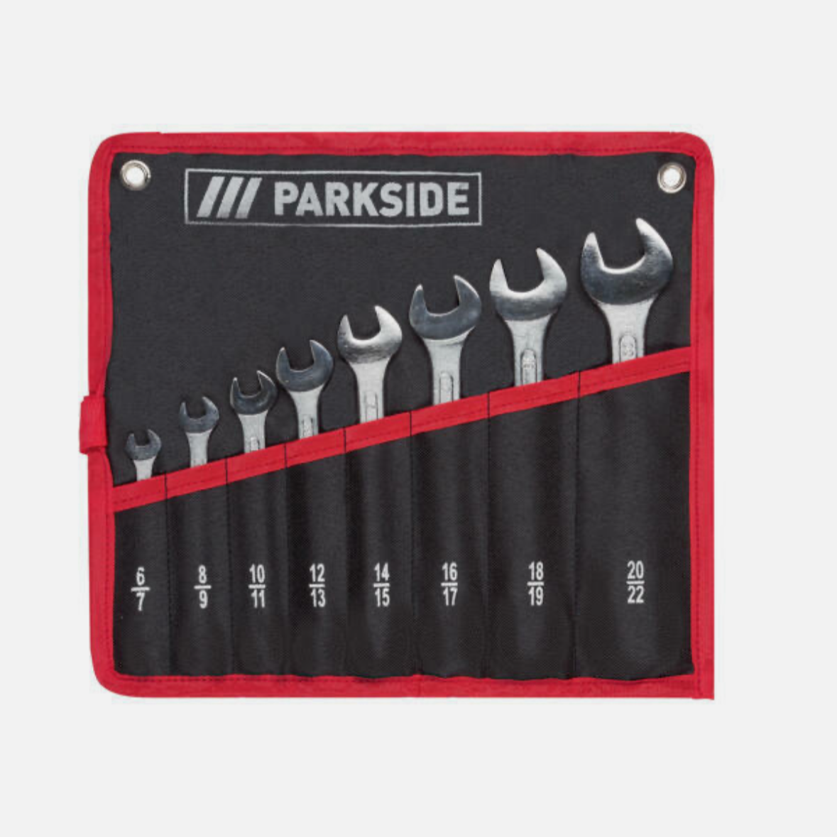 Parkside 8-Piece Double Open-End Spanner Set