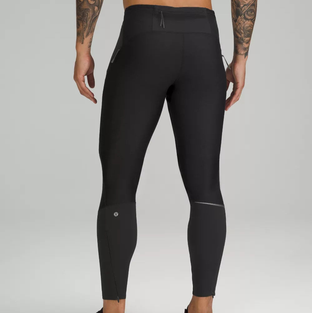 Lululemon SenseKnit Composite Black Running Tights 29"