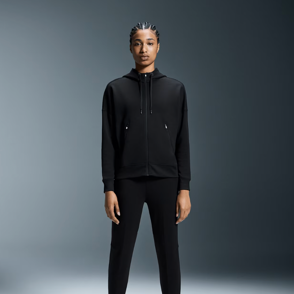 On Running Black Zipped Hoodie