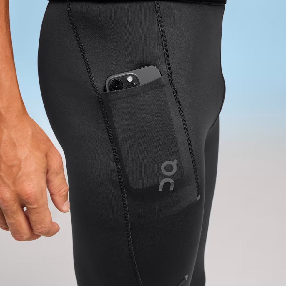 On Running Black Performance Winter Tights Lumos