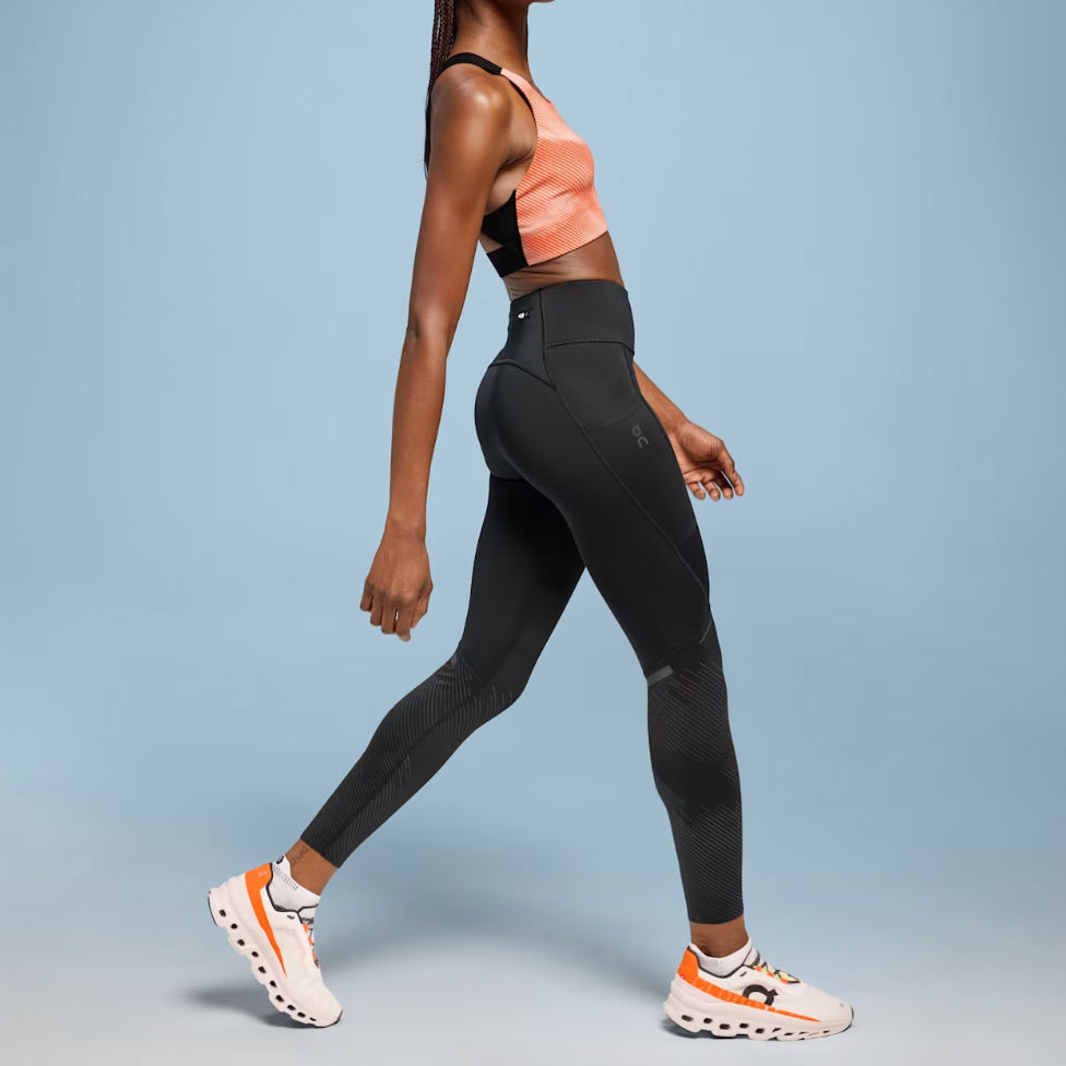 On Running Black Performance Winter Tights Lumos