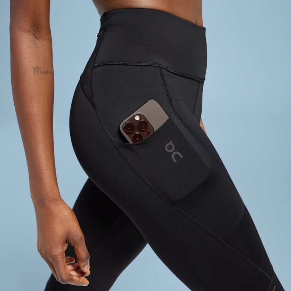 On Running Black Performance Winter Tights Lumos