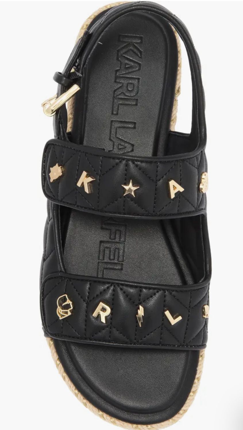 KARL LAGERFELD PARIS CHARLEY ESPADRILLE SLINGBACK SANDAL