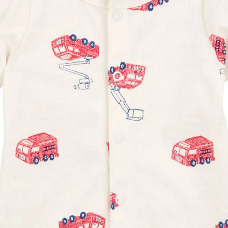 Carter's Baby Fire Truck Short-Sleeve Romper