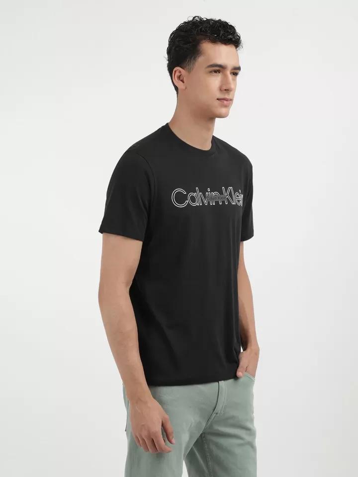 CK Jeans Pure Cotton Brand Logo Printed Casual Tee