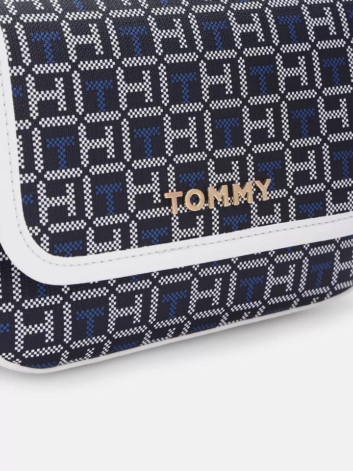 Tommy Hilfiger Brand Logo Textured Sling Bag