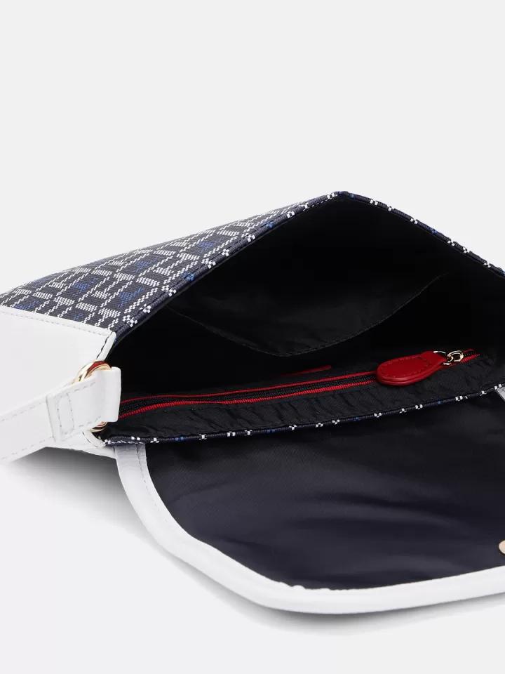 Tommy Hilfiger Brand Logo Textured Sling Bag