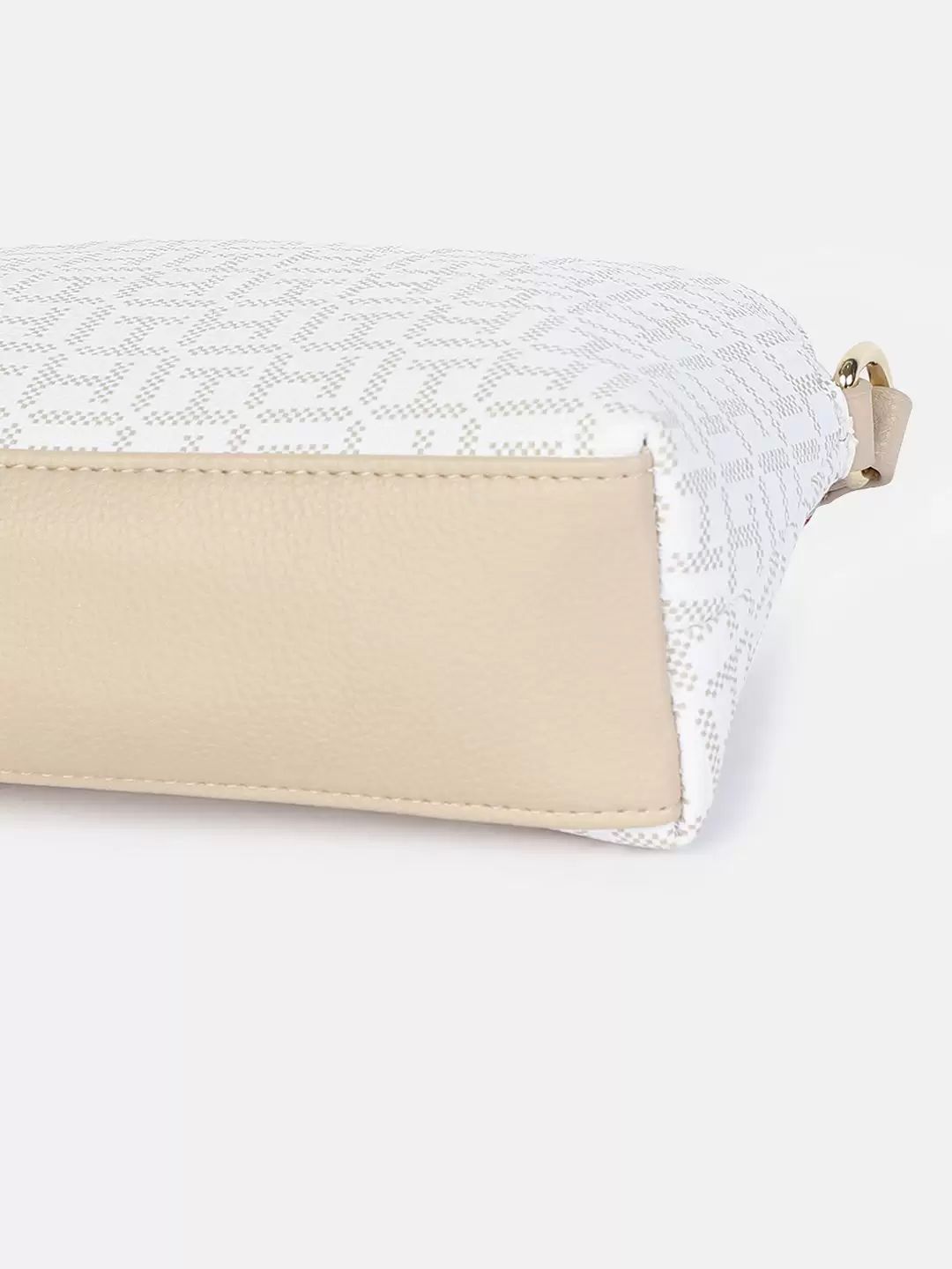 Tommy Hilfiger Structured Handheld Bag With Cut Work