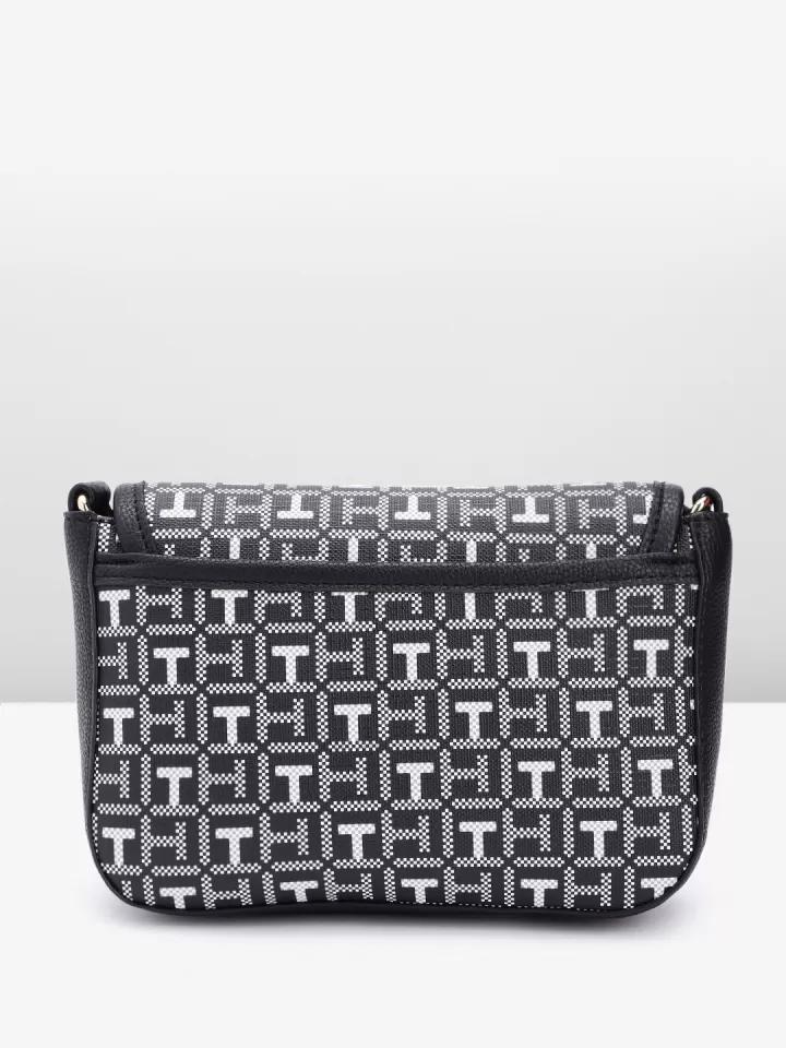 Tommy Hilfiger Brand Logo Textured Sling Bag