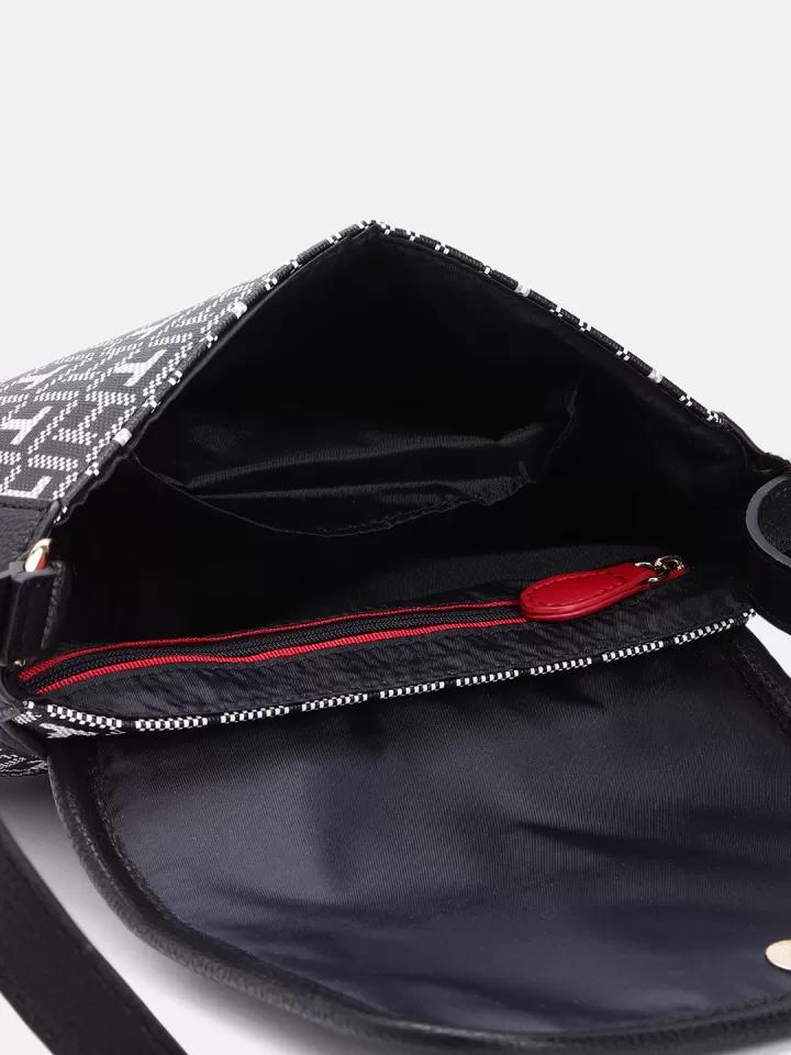 Tommy Hilfiger Brand Logo Textured Sling Bag