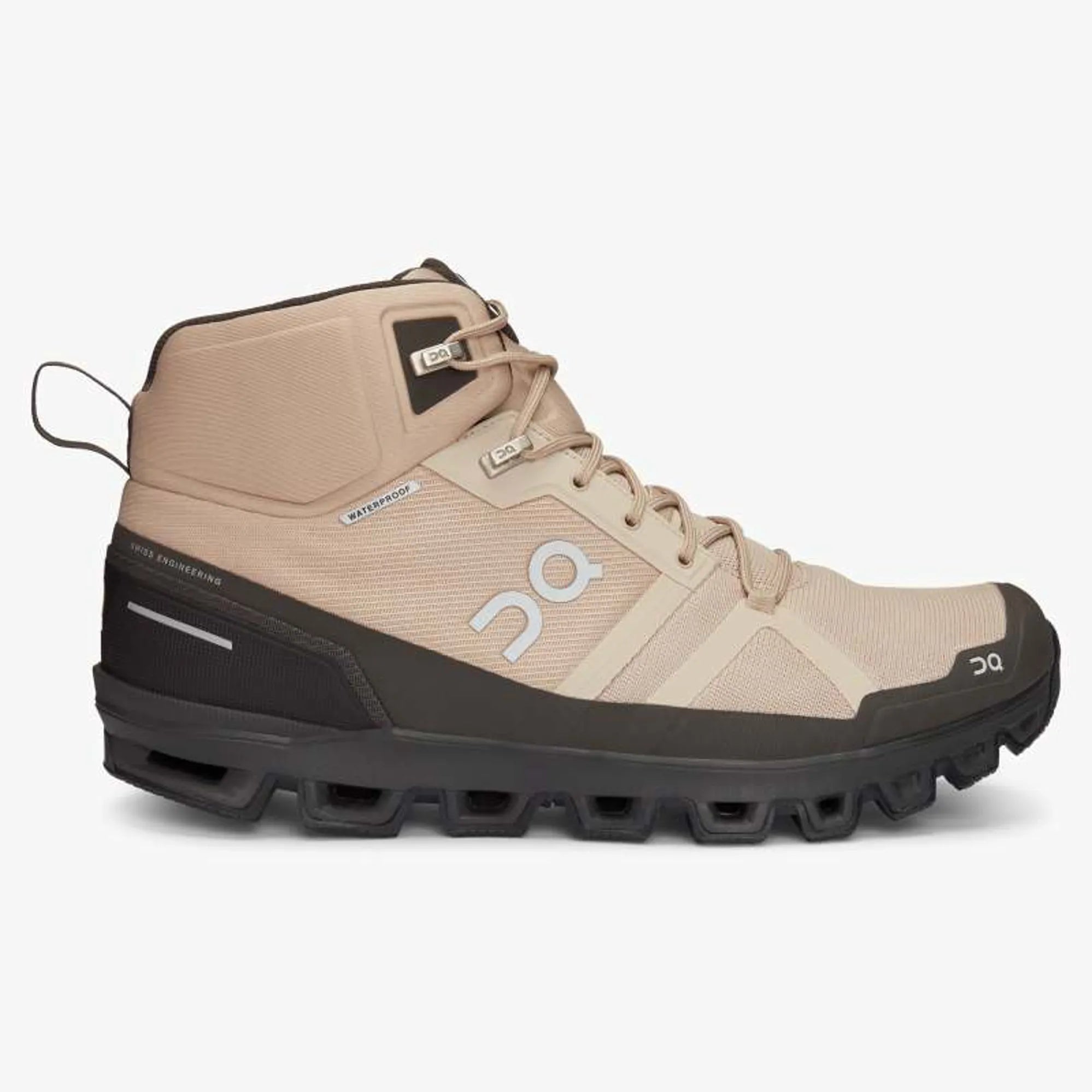 On Running Cloudrock Waterproof Sand/Black Hiking Boots