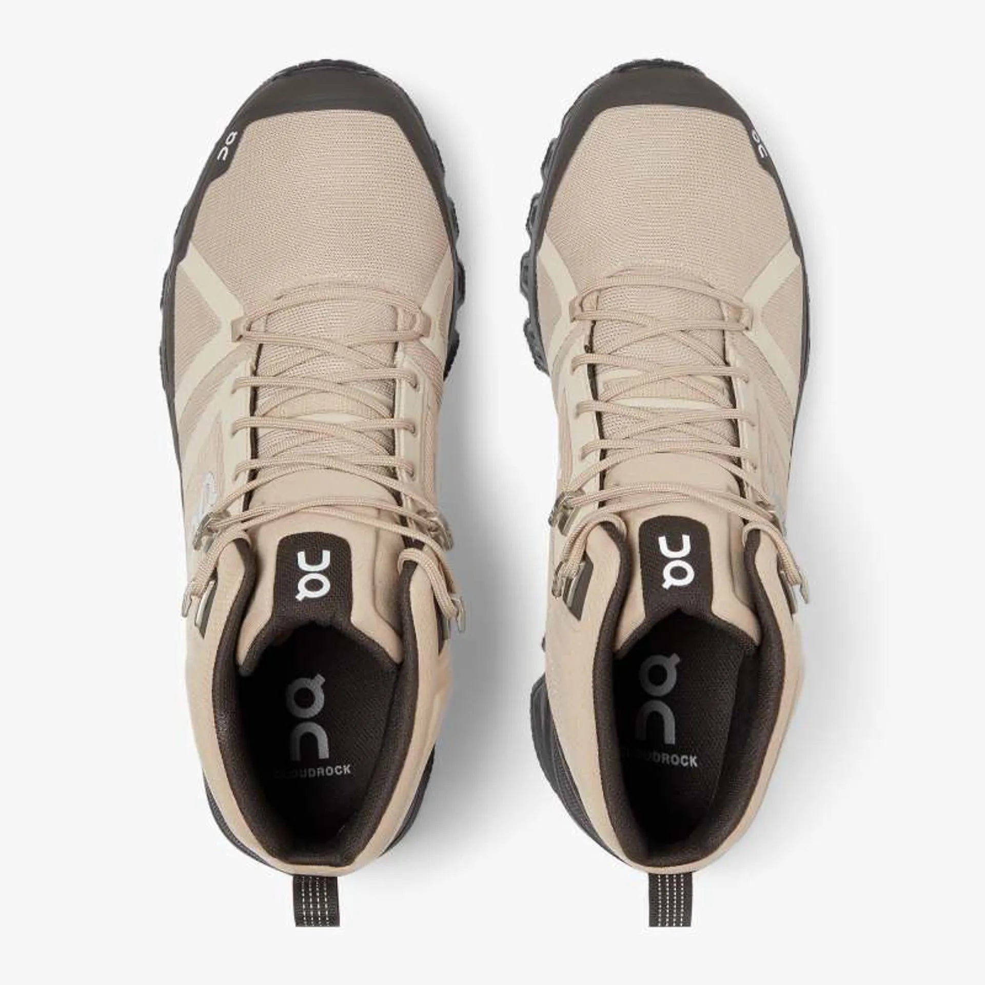 On Running Cloudrock Waterproof Sand/Black Hiking Boots