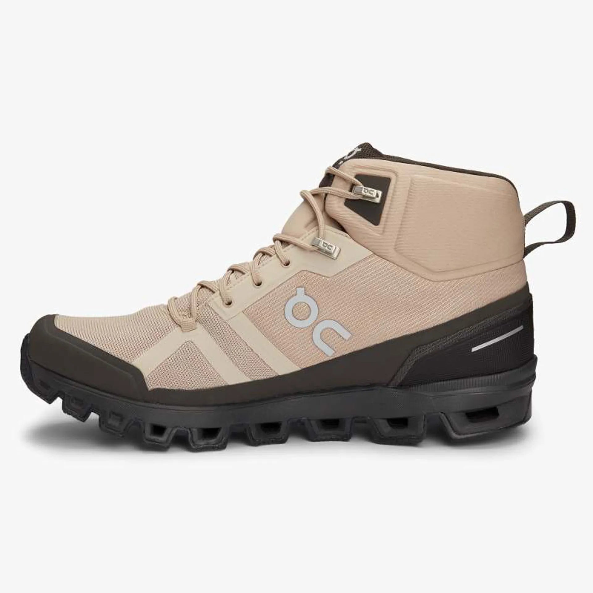 On Running Cloudrock Waterproof Sand/Black Hiking Boots