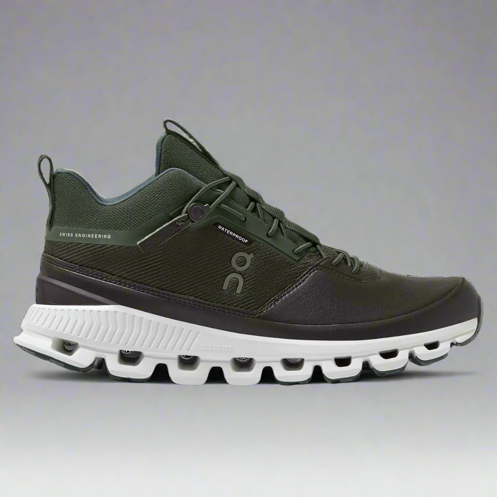 On Cloud Hi Waterproof Fir/Umber Running Shoes