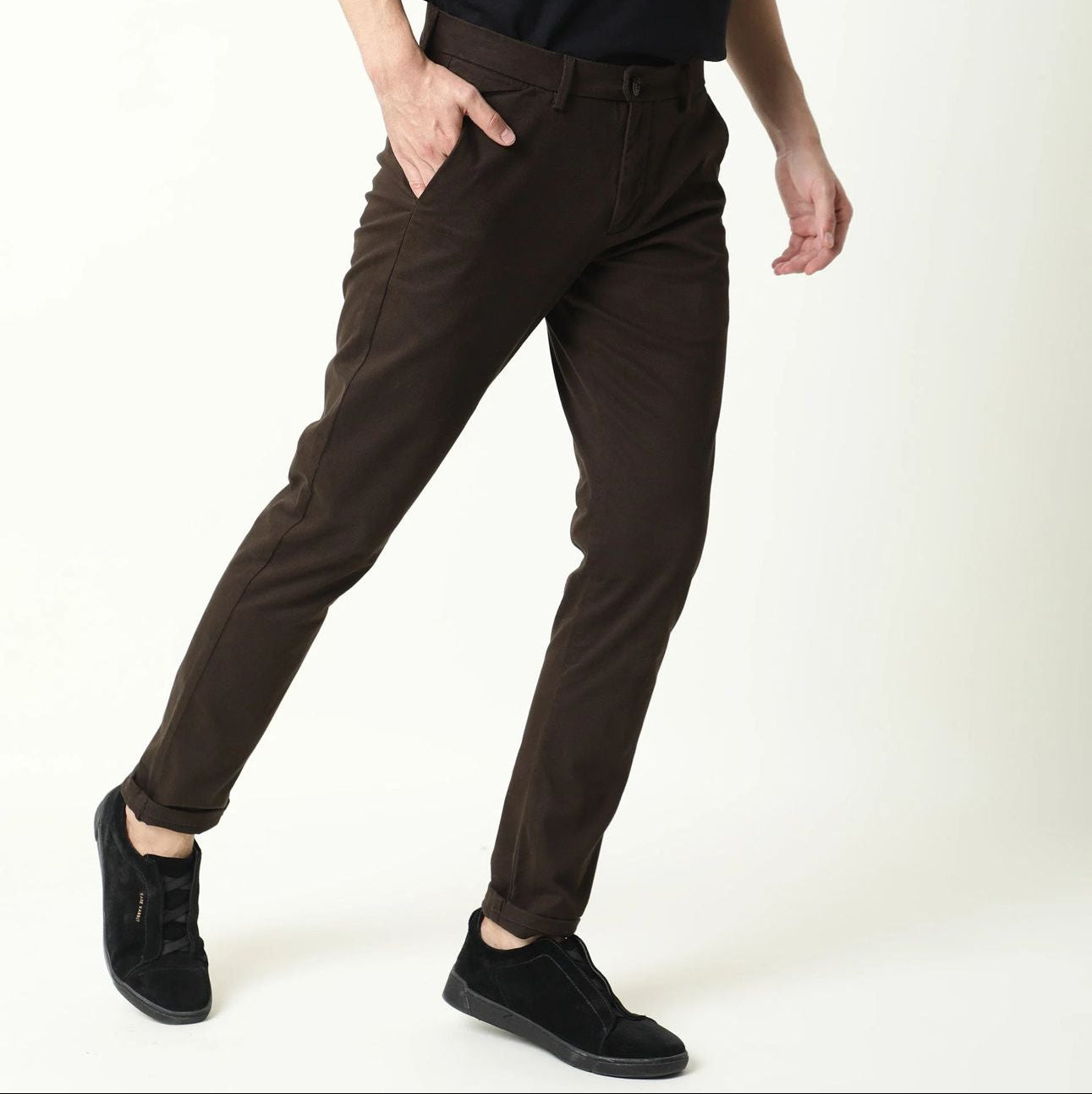 Solid Brown Pants