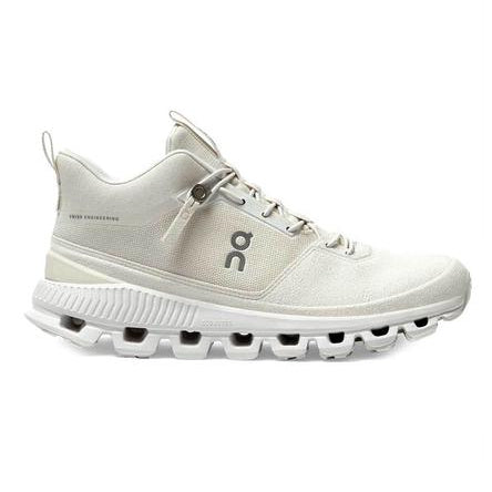 On Cloud Hi White Running Shoes